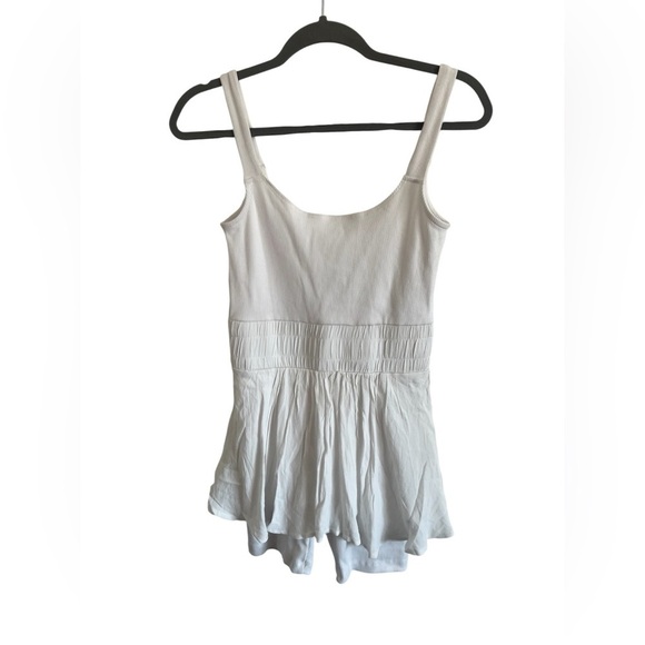 Free People Pants - Free People Movement White Romper With Skirt, size small